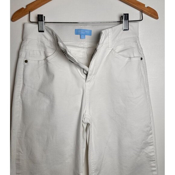 DRAPER JAMES RSVP Twill Wide-Leg Pants White, 4 - Picture 3 of 7